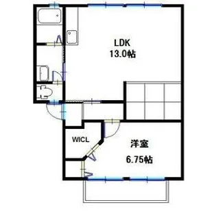 ハイツサンライフA・B【1階】の間取り