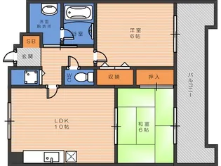 コンフォート公園南【2階】の間取り