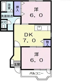 アラモード【1階】の間取り