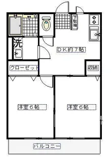 ラフォーレ流山【1階】の間取り