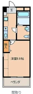 福岡県久留米市津福本町【マンション】の間取り