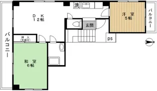 2DKの間取り画像