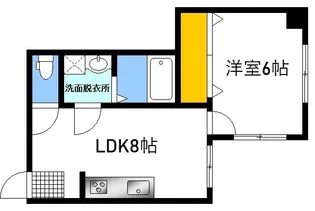 サニーテラス松川【4階】の間取り