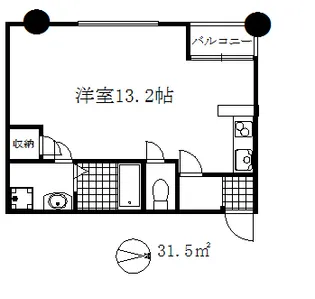 平野レジデンス【3階】の間取り
