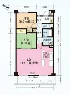 パティオス14番街【5階】の間取り