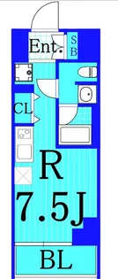 1Kの間取り画像