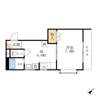 ピアレス新柏【1階】の間取り