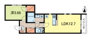 サットンプレイス・セレーナ【2階】の間取り