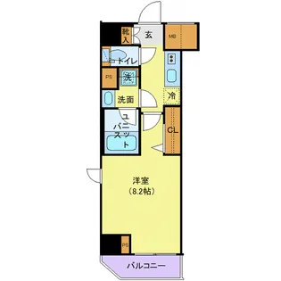 ジェノヴィア上野スカイガーデン【5階】の間取り