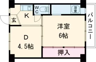 ビレッジハウス片山1号棟【2階】の間取り