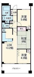 レクセルマンション舞浜第2【2階】の間取り