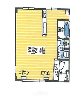 1Rの間取り画像