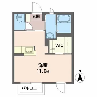 シティ・ヴュー B【1階】の間取り