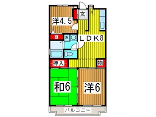ノーブルクレイン【3階】の間取り