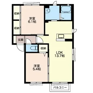 ウェリナパレス【1階】の間取り