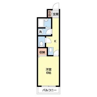 1Kの間取り画像