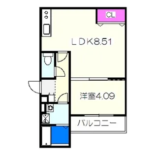 T.A西湊町1丁【3階】の間取り
