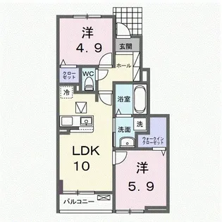 フランA【1階】の間取り