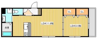 LaLa Kamoike【3階】の間取り