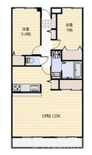 サンシャイニー朝霞【1階】の間取り