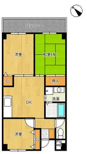 レクシア豊里【3階】の間取り