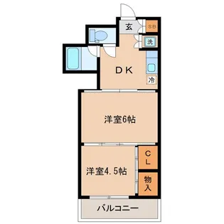 シャングリラ高松【3階】の間取り