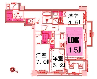 KDXレジデンス横濱紅葉坂【2階】の間取り
