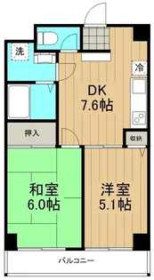 パレスグリーンヒル【4階】の間取り