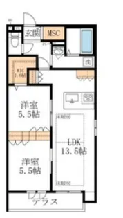 東京都江東区亀戸5【マンション】の間取り