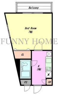 東京都世田谷区世田谷4【マンション】の間取り