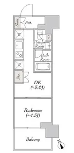 1DKの間取り画像