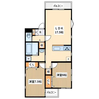 グランレジデンス千代田【2階】の間取り