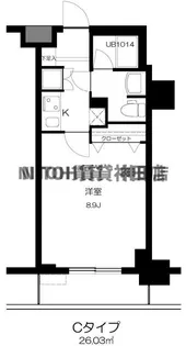 東京都千代田区神田美倉町【マンション】の間取り