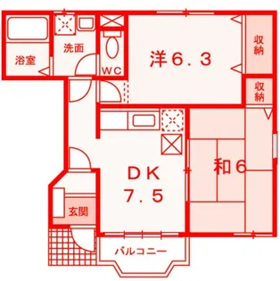 フローフリー【1階】の間取り