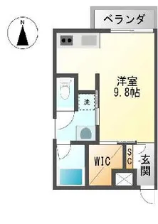 ルミナスパレス名駅【5階】の間取り