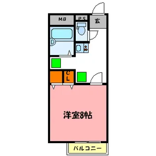 アドバンテージ明石【2階】の間取り