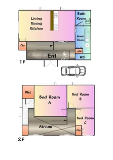 大阪府松原市東新町1【一戸建】の間取り