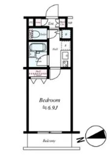 東京都新宿区西新宿4【マンション】の間取り