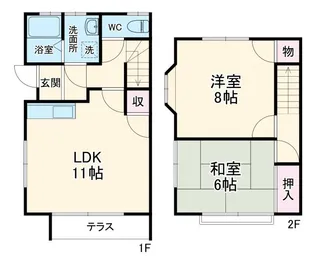 静岡県浜松市中央区篠ケ瀬町【一戸建】の間取り