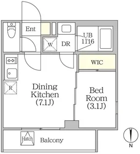 イプセ四谷テラス【3階】の間取り