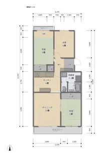 金沢シーサイドタウン第6ー3号棟【5階】の間取り