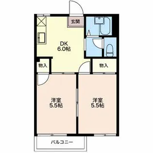 ボナール今本 A棟【1階】の間取り