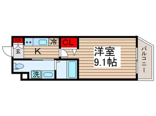 グランパセオ門前仲町【1階】の間取り