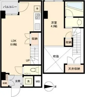 東京都杉並区永福4【マンション】の間取り