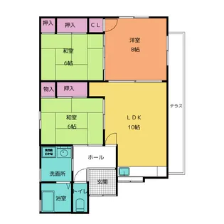 ニューコーポ味鋺【1階】の間取り