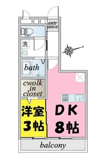 セジュール千間台【1階】の間取り