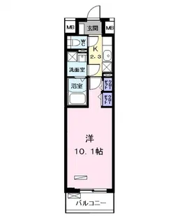 BRIO 名南【9階】の間取り