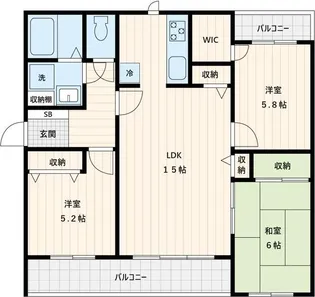 アイランドホームズ【2階】の間取り