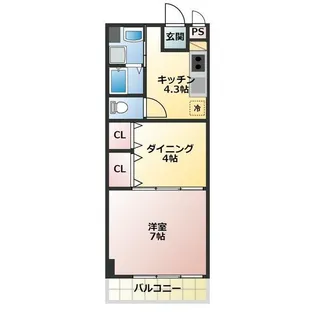 ロアジールマンション【1階】の間取り