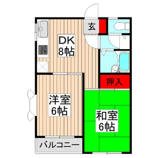 第53新井ビル【3階】の間取り